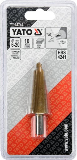 YATO HSS KUŽEĽOVÝ STUPŇOVÝ VRTÁK 6 - 20 mm
