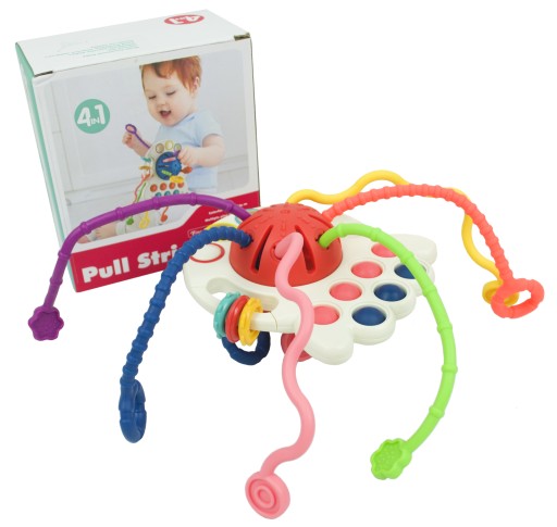 MONTESSORI KRAB SENSORY HRAČKA NA ZÁZNAMKY PRE DOJČATÁ 4V1