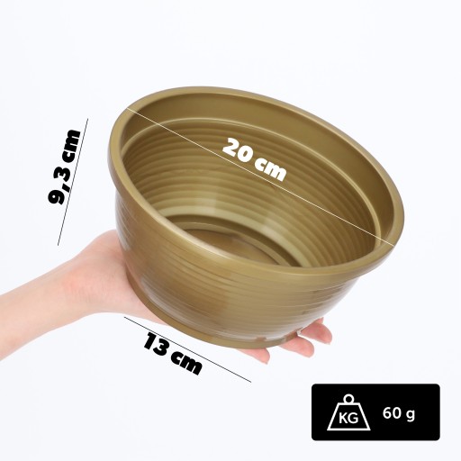 CINTORINOVÁ MISKA PLASTOVÝ NÁHROBOK CINTORÍNSKÝ KVETINÁČ 20cm