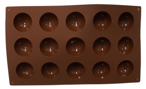 SILIKÓNOVÁ FORMA GULIČKY POLOGUĽKY MINI PORCIE 15x