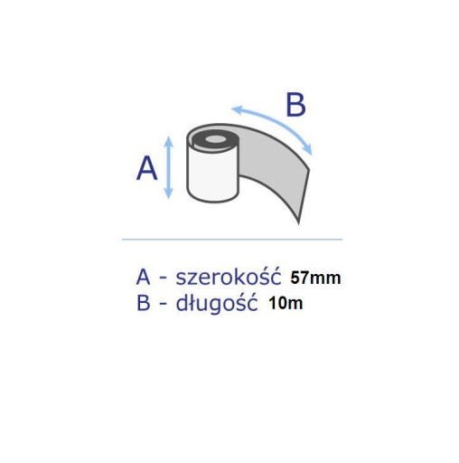 Termorolka do pokladníc fiškálnych tlačiarní 57x10