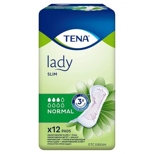 TENA Lady slim NORMAL Anatomické vložky 12 ks.