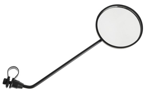 OKRUHOVÉ ZRKADLO NA BICYKEL PLASTOVÉ 110 MM ČIERNA