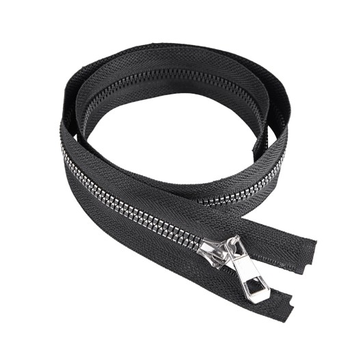 Zámok na zips DUAL lux SERIES strieborná 60cm 2846