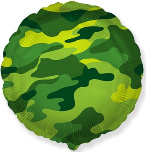 Kamufláž Vojenský kamufláž narodeninový fóliový balón 45cm