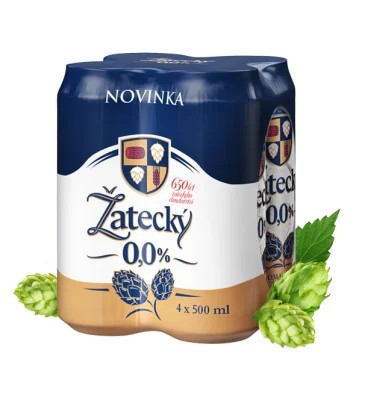 Žatecký plechovka nealko 4x500ml