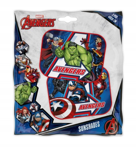 Sedem bočných záclon 2 ks 44x35cm Avengers