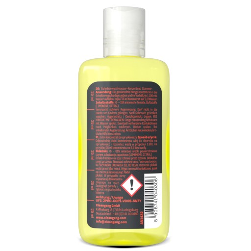 Letná kvapalina do ostrekovačov 125 ml citrónový koncentrát = 12,5 litra