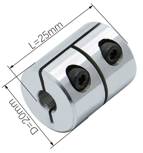 PEVNÁ TUHÁ SPOJKA 5x8mm, BEZ HRACIE, SILNÁ