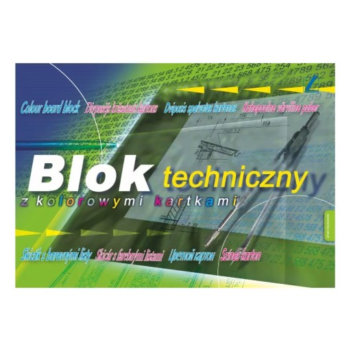 FAREBNÝ TECHNICKÝ BLOK A4 10K LINE