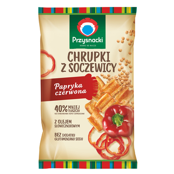 1x 80g PrzySNACKI Chrumkavá šošovica a paprika