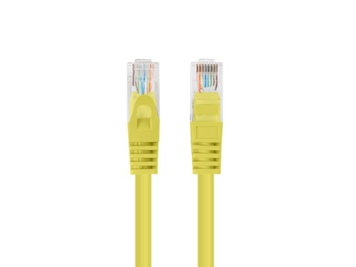 PATCHCORD CAT.6 UTP 0,25M ŽLTÁ VLEČKA PREŠLA LANBERGOM