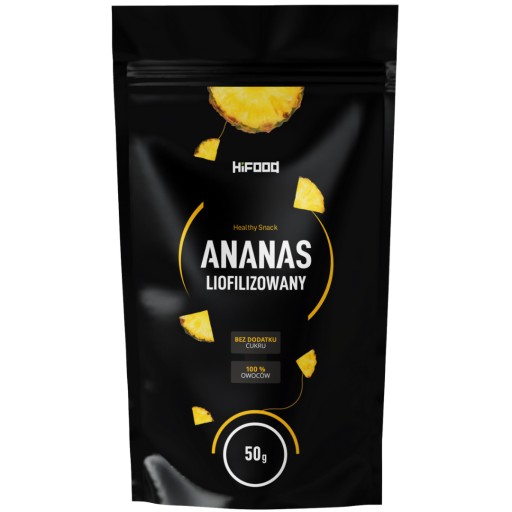 Lyofilizovaný ananás 50g HiFOOD PREMIUM kúsky