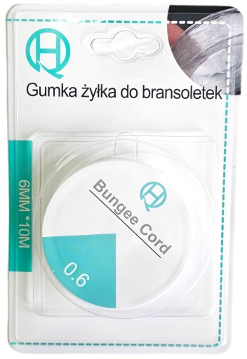 LINE: šnúrka do súpravy na výrobu korálkových náramkov, 10 m - 0,6 mm