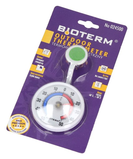 VONKAJŠÍ TEPLOMER BIOTERM 024500 (125/72 MM) BIELY