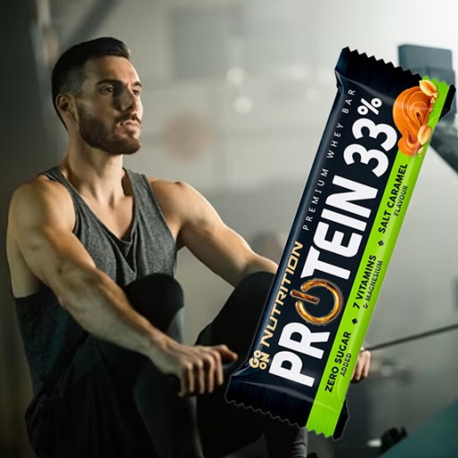 NUTRITION GO ON PROTEIN BAR 33% 50g WPC PROTEIN IZOLÁT BEZ CUKRU