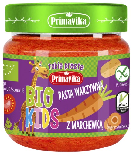 Zeleninová pasta s mrkvou BIO KIDS 160 g
