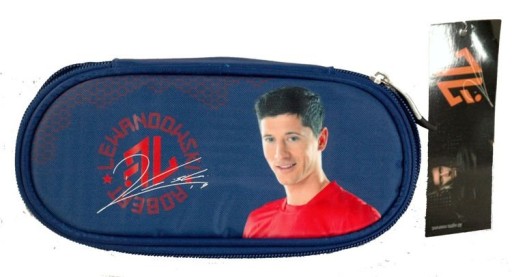 ŠKOLSKÝ Peračník, TUŽENÁ TAŠKA MAJEWSKI MODRÁ RL9 ROBERT LEWANDOWSKI