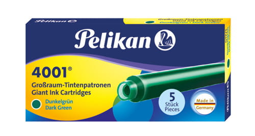 Dlhé zelené kazety Pelikan (5 ks.)