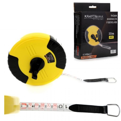 Zvinovací meter KD10424, výsuvný, 30 metrov