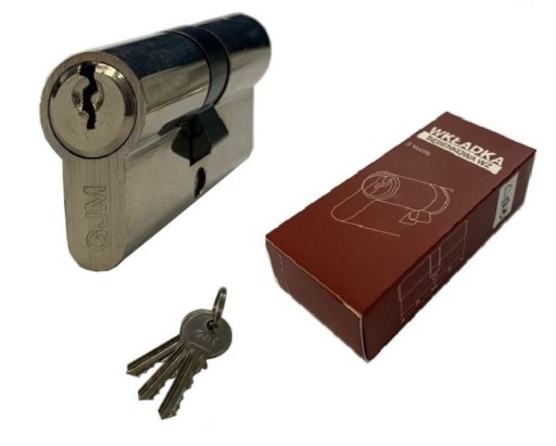 VLOŽKA DVERÍ GJM NIKEL 3 KĽÚČE 30/40