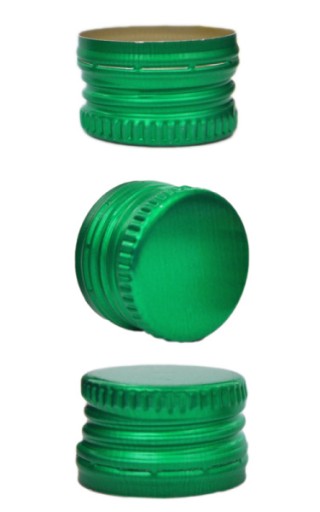 Hliníkové čiapky 28x18 GREEN SPIRITE /10