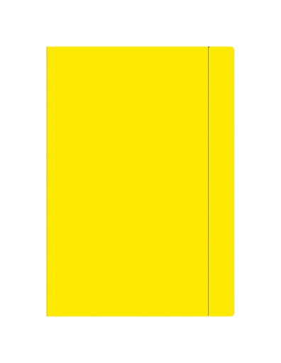 Leporelo s gumičkou A4+ FLUO žltá INTERDRUK