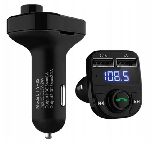 FM TRANSMITTER SD MP3 BLUETOOTH NABÍJAČKA 2XUSB 3.1 1.1 SÚPRAVA TELEFÓNU