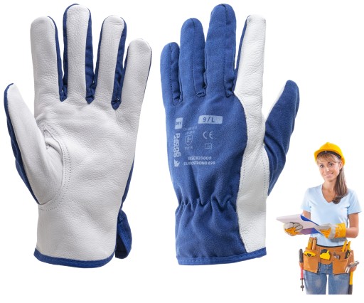 Ochranné pracovné rukavice z kozej kože COVERGUARD EUROSTRONG 820 r.9|L