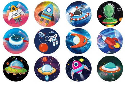 VEĽKÉ SVIETIACE YO-YO JOJO VESMÍRNE UFO RAKETY MIX 5526