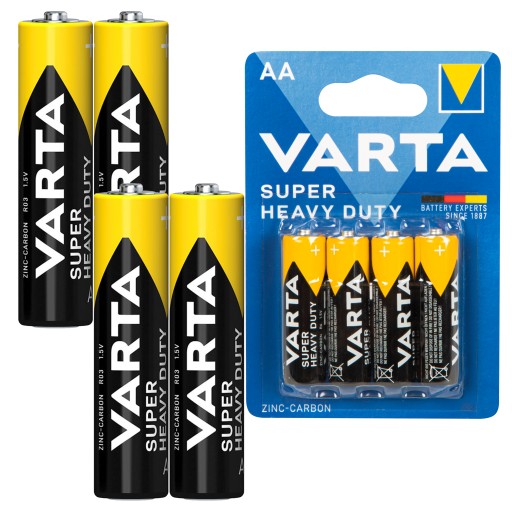 Batérie VARTA SUPER HEAVY DUTY AA R6 4 ks