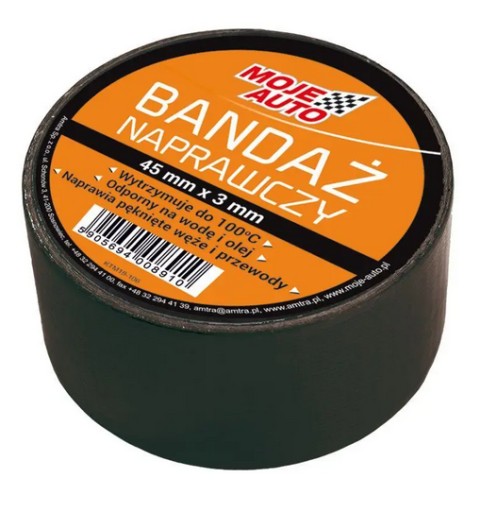 OPRAVNÁ BANDÁŽ NA GUMOVÉ HADICE, ODOLNÉ VODE A OLEJU, 45 mm x 3 m