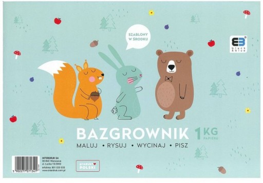 NÁKRESOVÝ PAPIER 1KG ŠABLÓNY PRE DETI XXL