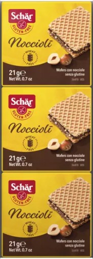 Noccioli - BEZSKLENÉ orechové oblátky. 63 g