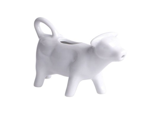 PORCELÁNOVÁ DŽVNA NA MLIEČKU KRAVA NA KRÉM