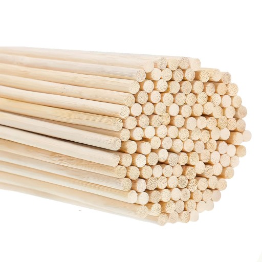 Vatové tyčinky okrúhle bezpečné bambusové tyčinky 38 cm 100 ks