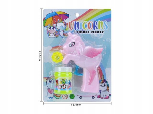 Bublinová pištoľ Unicorn