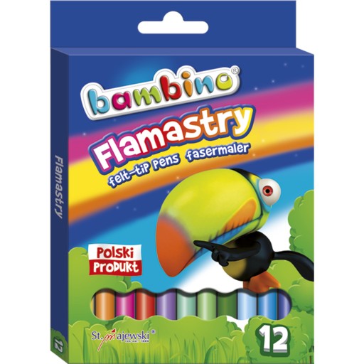 Fixky BAMBINO, 12 farieb, fixky, fixky do školy
