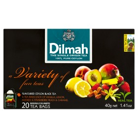 Dilmah Sada čiernych ochutených čajov 40 g, 20 vrecúšok