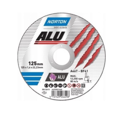 Disk Vulcan pre hliník 125 mm x 1,6 mm x 22,2 mm