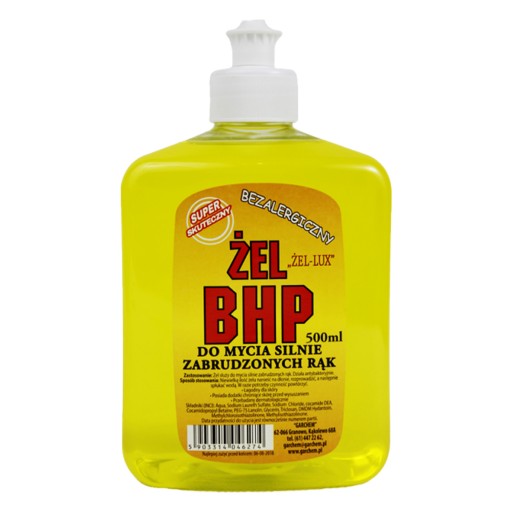 Gél na ochranu zdravia a bezpečnosti pri práci na silne znečistené ruky 500 ml