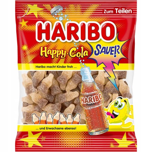 Haribo Happy Cola Sauer Sour Cola želé 175g