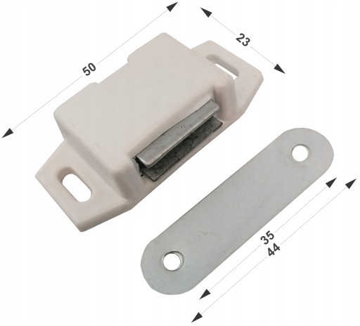 MAGNETICKÝ ZÁMEK NÁBYTKOVÁ ZÁPADKA BIELY MAGNET
