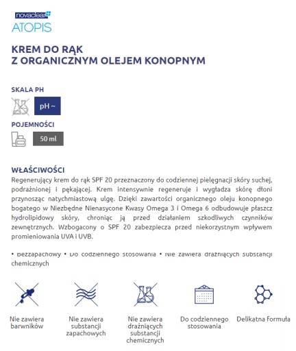 ATOPIS KRÉM NA RUKY S BIO KONOPNÝM OLEJOM