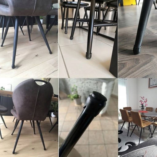 SILIKÓNOVÉ OCHRANNÉ POTAHY 12-16mm NA NOHY STOLIČKY STOL 16KS s filcom