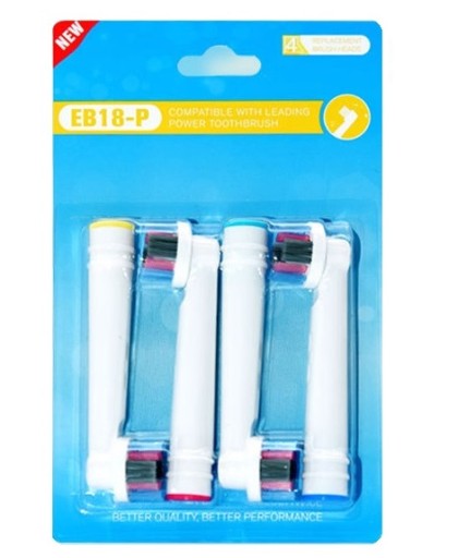 Hlavice zubnej kefky Oral-B Braun EB18-P 4 ks.