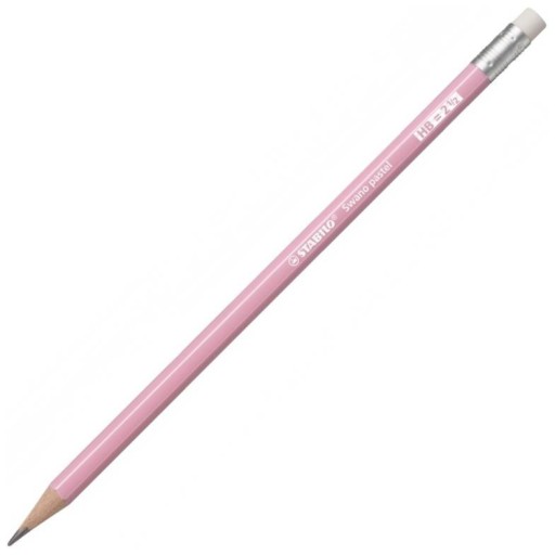 ceruzka s gumou HB SWANO PASTEL STABILO RUŽOVÁ