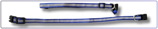 Obojok pre malého psa alebo mačku, REFLEXNÝ, NASTAVITEĽNÝ, dĺžka 19-32cm, zdarma