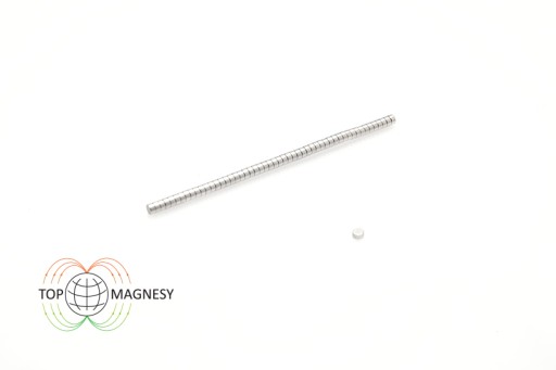 Neodymový magnet valcový MW 2x1 mm N38 10 ks