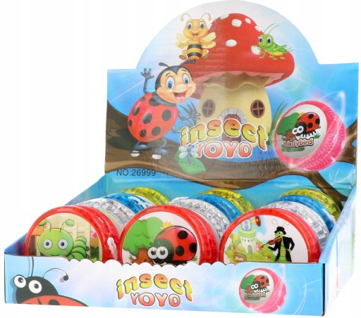 YOYO HMYZ SVIETIACA LED HRA YOYO ZVIERATKA